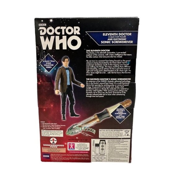 Dr Who The Eleventh Doctor & Electronic Screwdriver 5.5" action figure NEW! - Picture 2 of 5